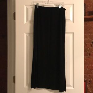 Chico’s Travelers Long Black Skirt Size 2